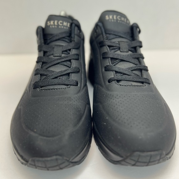 Sketchers Uno-Stand On Air Womens Sz 10M All Black 73690 Superb Barely Worn! - Picture 2 of 16